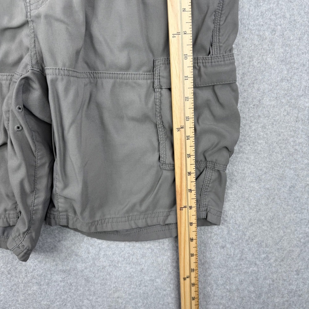 Prana Shorts Mens 33 Gray Zion Belted Cargo Hiking Outdoor Stretch Gorpcore - Picture 8 of 11
